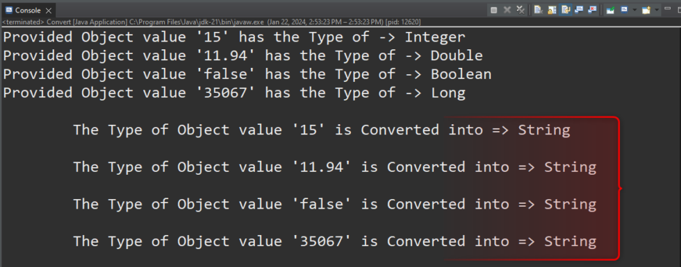 How to Convert an Object to String in Java? | Liberian Geek
